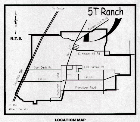 5 T Ranch map
